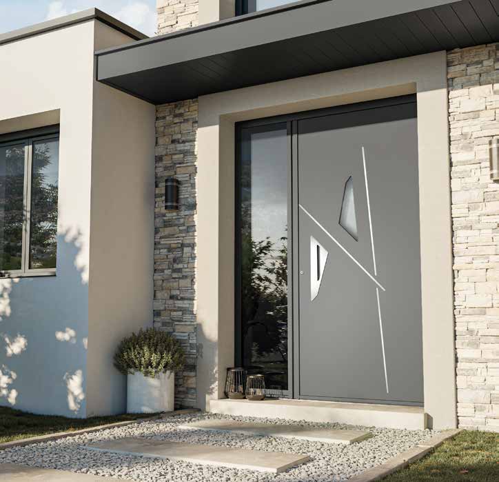Porte aluminium double vitrage