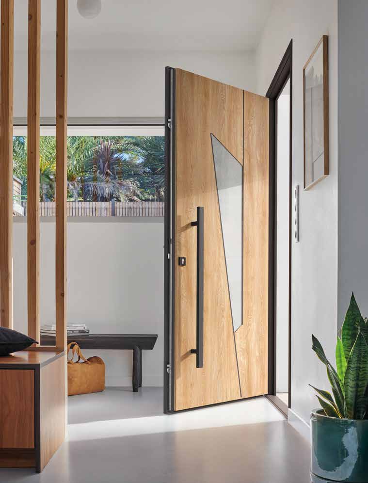 Porte bois clair design